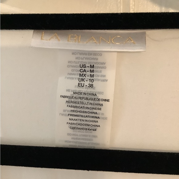 La Blanca white eyelet lace romper swimsuit cover up size medium - Picture 3 of 16